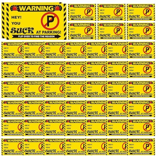 Aufkleber für schlechte Parkplätze, Parkkarten, 50 lustige Karten, die Sie wie ein geparkt haben, schlechte Parkscheine, Visitenkarten, Autozubehör von Genérico