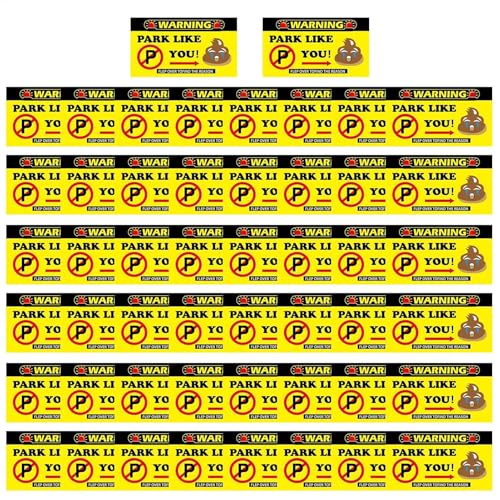 Aufkleber für schlechte Parkplätze, Parkkarten, 50 lustige Karten, die Sie wie ein geparkt haben, schlechte Parkscheine, Visitenkarten, Autozubehör von Genérico