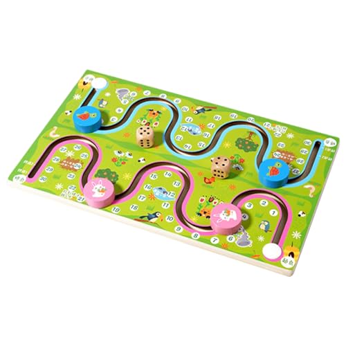 Auto-Labyrinth-Spiel - Holzbrettspiel für sensorisches Lernspiel für Kinder Vorschule Kinder Mädchen Handkoordination - Interaktives Mond von Genérico