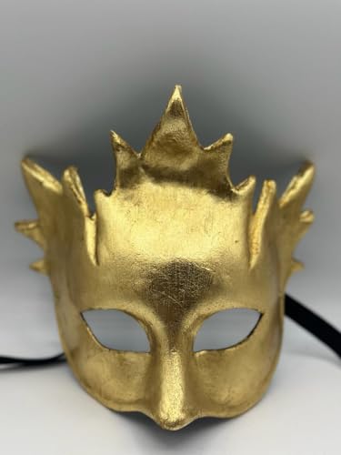 Bacchus-Maske/Bacchus-Maske in Gold - Handgemachte venezianische Maske - Masken - Halloween Maske von Generico