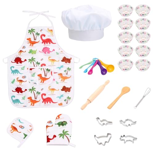 Backset für Küchenzubehör für Kinder, Rollenspielzeug, Backspielzeug, Kochmütze und passende rosa Schürze. Kinder verkleiden sich als Geschenk für Kinder D Backset für Küchenzubehör für Kinder, Rollenspielzeug, Backspielzeug, Kochmütze und passende rosa Schürze. Kinder verkleiden sich als Geschenk für Kinder D von Genérico