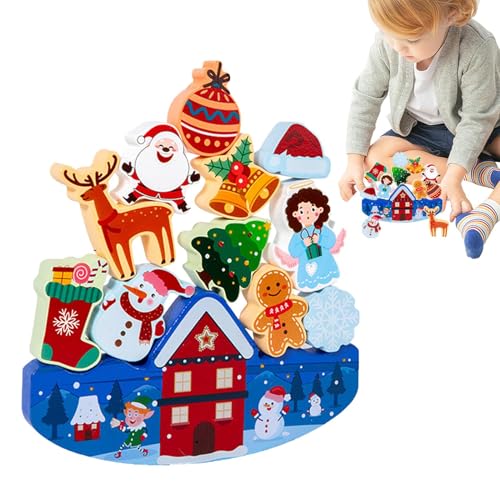 Balance Toy Stacking Game | Building Blocks | Halloween Christmas Stacking Blocks, Wooden Balance Toy, Halloween & Christmas Wooden Building Blocks Educational Balance Toy for Home, School, Travel Balance Toy Stacking Game | Building Blocks | Halloween Christmas Stacking Blocks, Wooden Balance Toy, Halloween & Christmas Wooden Building Blocks Educational Balance Toy for Home, School, Travel von Genérico