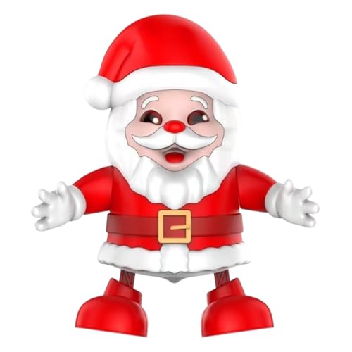 Baller-Roboter-Spielzeug | elektrisches Weihnachtsmann-Spielzeug 20 cm | festliche beleuchtete Puppe für Familienspiele, Weihnachtsfeiern und Veranstaltungen zu Hause | für und Mädchen von Genérico