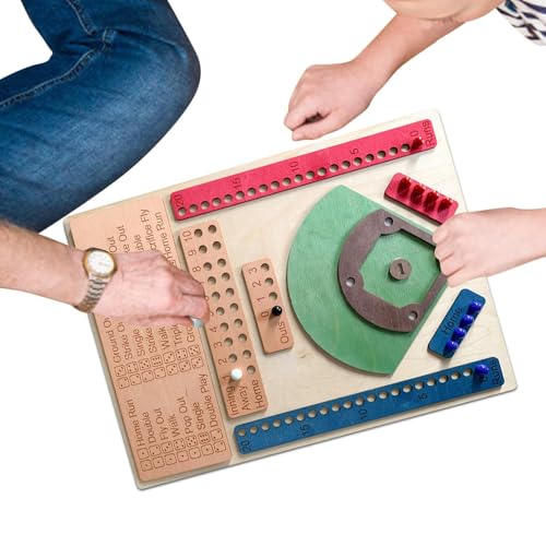 Baseball Dice Game | Across The Board Game, Baseball with Marble For Kids Adults, WoodFun Double Battle Table Family Baseball Dice Game | Across The Board Game, Baseball with Marble For Kids Adults, WoodFun Double Battle Table Family von Genérico
