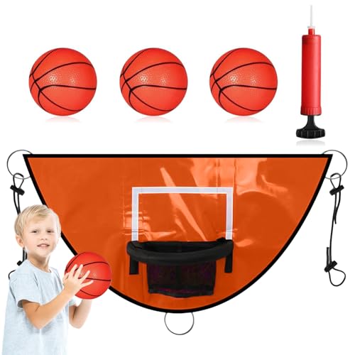 Basketball-Set für Kinder, wasserdichtes Trampolin-Zubehör, verschleißfeste Design-Ständer, Basketball-Hoop-Trampolin, mit Sprungring, großer Rahmen, 98 x 50 cm Basketball-Set für Kinder, wasserdichtes Trampolin-Zubehör, verschleißfeste Design-Ständer, Basketball-Hoop-Trampolin, mit Sprungring, großer Rahmen, 98 x 50 cm von Genérico