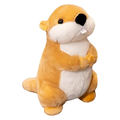 Beavrr Plush Toy - Groundhog Cuddly Doll, Furry Animal Present | Weiches Biber-Plüschspielzeug, luxuriöse Murmeltier-Figur, luxuriöse Wildtier-Figur für Kinder, B Beavrr Plush Toy - Groundhog Cuddly Doll, Furry Animal Present | Weiches Biber-Plüschspielzeug, luxuriöse Murmeltier-Figur, luxuriöse Wildtier-Figur für Kinder, B von Genérico