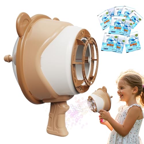 Blasenmaschine, Schaumblasenmaschine für Partys, windbetriebenes Sommerspielzeug für Spiele im Freien, mit Lösung für und Mädchen, Favoriten für Geburtstage von Genérico