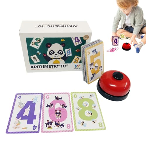 Brettspiel für Eltern und Kinder, Kartenspiel, Muster, Spielzeug für Eltern und Kinder, interaktives pädagogisches Spielzeug mit Klingelglocke für Kinder und Kinder von Genérico