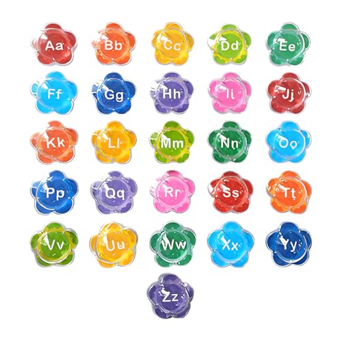 Buchstaben für Badezimmer, lustiges Wasserspielzeug, Kinderalphabet, 26 Teile, für Schwimmbad, und Spiel im Wasser für Babys von Genérico