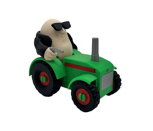 Bulbito Bandito Traktorito - bewegliche Figur der Brainrot Meme Italiano XL 12 x 9 cm - Offizielle Kollektion Brainrot - Kartoffel auf Traktor Brain Rot Italienisch - Figur Brainrot Meme Italiano Papa von Genérico