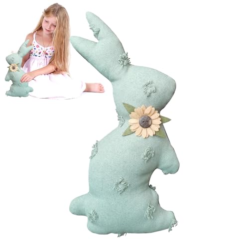 Bunny Doll, Bunny-Puppen für Mädchen, Kissen für Kinder, Hase, niedliche Hasenpuppe mit Blumenmuster, Plüschpuppe, Kissen für Kinder, Hase, Osterspielzeug für Bunny Doll, Bunny-Puppen für Mädchen, Kissen für Kinder, Hase, niedliche Hasenpuppe mit Blumenmuster, Plüschpuppe, Kissen für Kinder, Hase, Osterspielzeug für von Genérico