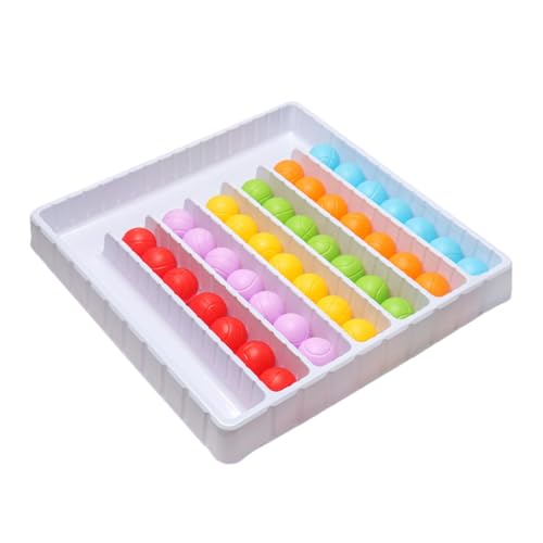 Buntes Sortierball-Set - Sensorisches Regenbogenballspiel | Regenbogenkugel-Spielzeug, Rückkehrspiel von bunten Kugeln, pädagogisches Puzzle-Brettspiel Buntes Sortierball-Set - Sensorisches Regenbogenballspiel | Regenbogenkugel-Spielzeug, Rückkehrspiel von bunten Kugeln, pädagogisches Puzzle-Brettspiel von Genérico