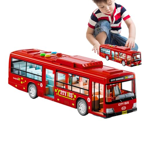 Busstimulationsspielzeug, großes elektrisches Busspielzeug, Lernspielzeug, Spielzeug für batteriebetriebene Autos mit Musik und Licht, offene Türen zum Kompliment Busstimulationsspielzeug, großes elektrisches Busspielzeug, Lernspielzeug, Spielzeug für batteriebetriebene Autos mit Musik und Licht, offene Türen zum Kompliment von Genérico
