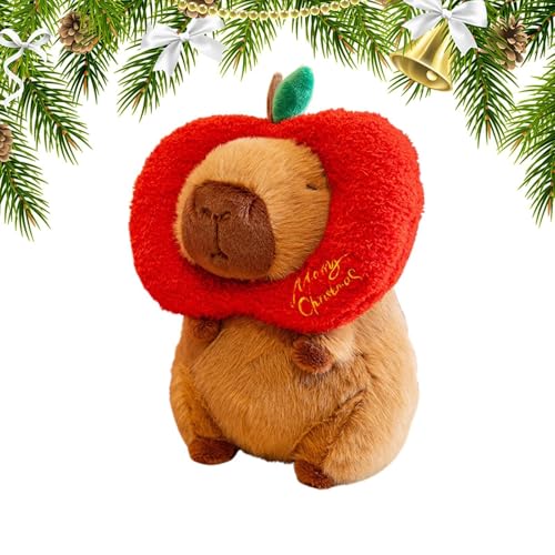 Capibara-Plüschtier, Plüschtier aus Capibara, mit niedlichen Kopfbedeckungen, Plüschtier, 25 cm, Festival-Plüschtier von Genérico