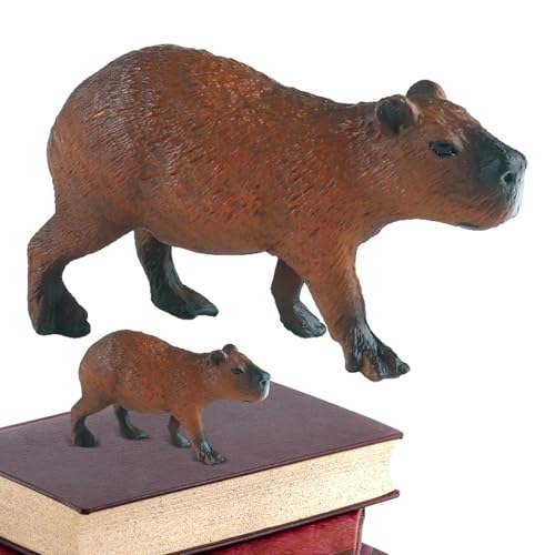 Capybara-Figur, Miniaturnachbildung, detailliertes Tiermodell | realistische Wasserskulptur, pädagogische Figur der Tierwelt, Ausstellung der Plattform von Nagetierspielzeug Capybara-Figur, Miniaturnachbildung, detailliertes Tiermodell | realistische Wasserskulptur, pädagogische Figur der Tierwelt, Ausstellung der Plattform von Nagetierspielzeug von Genérico