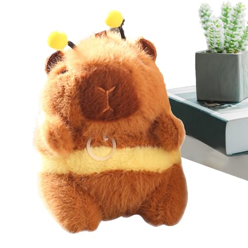 Capybara Plüschtier mit Capybara, süßes Capybara-Spielzeug mit Bienen: Plüschtier mit vibrierenden Flügeln, Capybara Plush | süßes Capybara Soft Capybara Spielzeug Capybara Plüschtier mit Capybara, süßes Capybara-Spielzeug mit Bienen: Plüschtier mit vibrierenden Flügeln, Capybara Plush | süßes Capybara Soft Capybara Spielzeug von Genérico