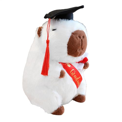 Capybara Plush, Capybara Plush | Dieses Capybara-Plüschtier mit einem Abschlusshut vermittelt ein Erfolgserlebnis! von Genérico