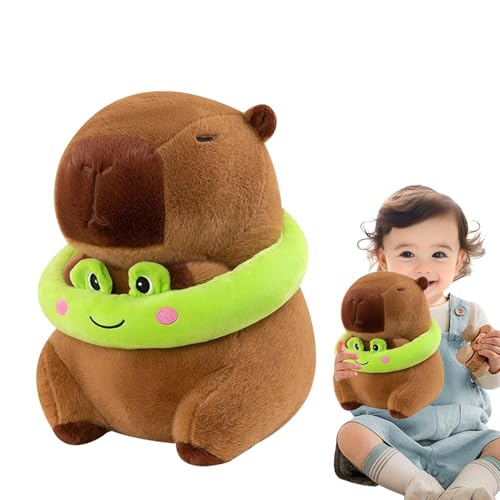 Capybara gefülltes Plüschtier Capybara | Niedliches Capybara mit schwimmendes Spielzeug - Hässliches Plüschtier für Wohnzimmer, Schlafzimmer, Schlafzimmer Dekoration von Genérico