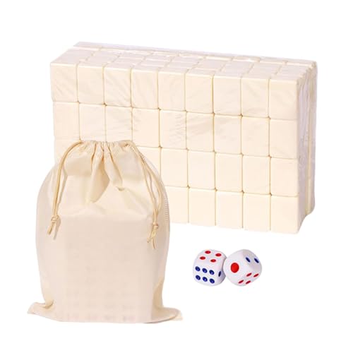 Chinesisch Mahjong Set - Traditionelles traditionelles Brettspiel mit Großer Aufbewahrungstasche | Tragbares Tokset von Genérico
