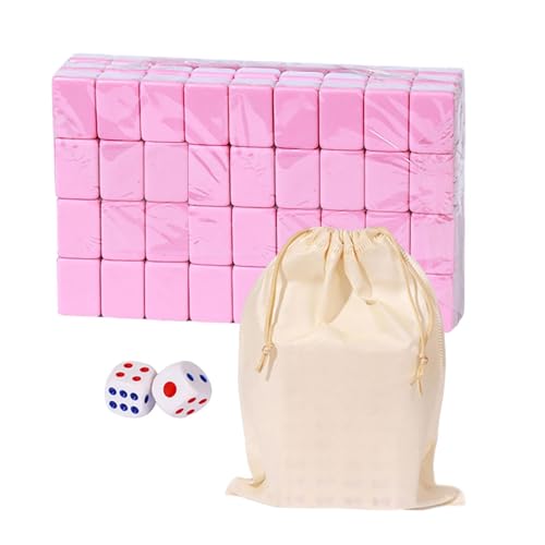 Chinesisches Mahjong-Spiel, traditionelles Reisespiel mit großer Aufbewahrungstasche, tragbares Spielstein-Set von Genérico