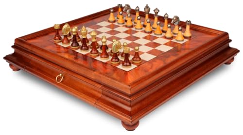 Classic Staunton Set + ELM Briar Wood Chessboard New von Genérico