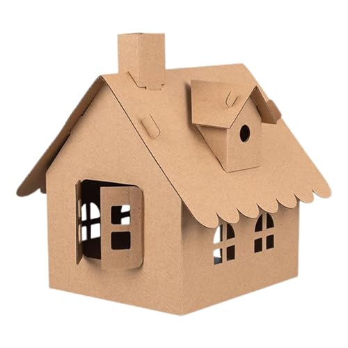Cottage Model Kit - Miniatur House Building Kit mit detaillierten Möbeln, einfach zu montieren | Perfekt für Handwerksliebhaber und Hobbyisten | Enthält alle Materialien für ein schönes Cottage von Genérico