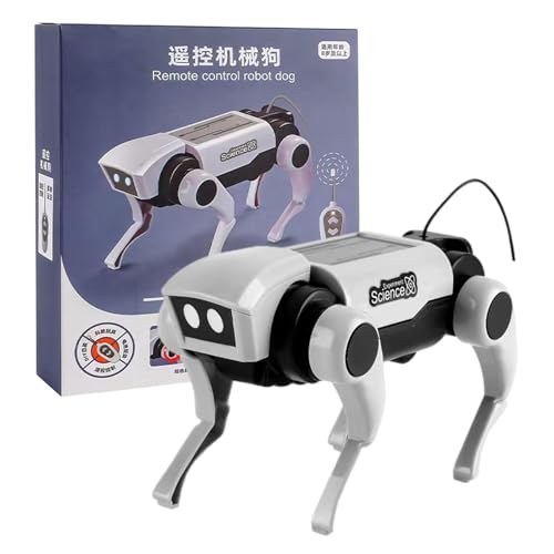 D I Y Robot Dog Kit – Intelligenter Roboter-Hundespielzeug, Solar-Roboter-Set, Solar-Robotik-Set mit Solarenergie, Experiment-Set, solarbetrieben, mechanische Experimente von Genérico