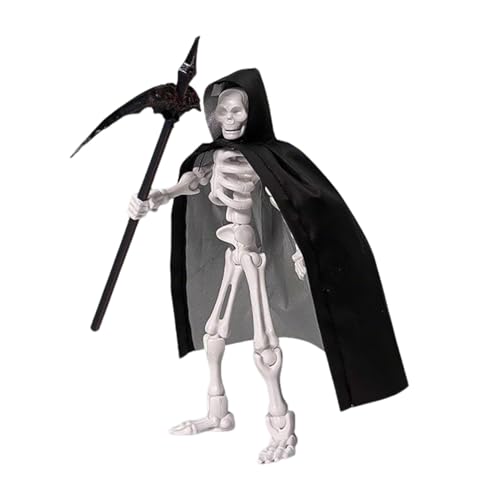 Dekoration der Schädelstatue: Action-Figur-Skulptur, Sammelfigur | Battle Terrela Halloween Display Accent, Skulls Ornament mit, Cloak Toy Designs Dekoration der Schädelstatue: Action-Figur-Skulptur, Sammelfigur | Battle Terrela Halloween Display Accent, Skulls Ornament mit, Cloak Toy Designs von Genérico