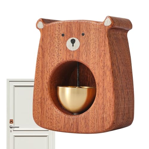 Dekoration für Klingel, Bärenglocke aus Holz mit klarem Klang - Tischdekoration, interaktives Klingelspielzeug für Kinder, und Mädchen und Jugendliche Dekoration für Klingel, Bärenglocke aus Holz mit klarem Klang - Tischdekoration, interaktives Klingelspielzeug für Kinder, und Mädchen und Jugendliche von Genérico