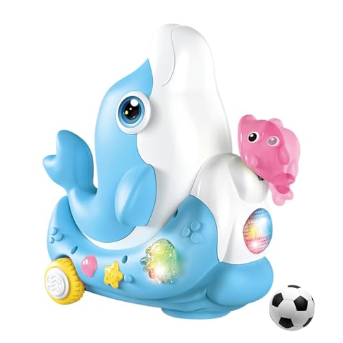 Delfin-Spielzeug zum Krabbeln, Delfin-Spielzeug zum Spazierengehen, beleuchtetes Delfinspielzeug, interaktiver Delfin für Kinder, Delfin-Kugelspielzeug zum Krabbeln, Delfin-Spielzeug für Kleinkinder Delfin-Spielzeug zum Krabbeln, Delfin-Spielzeug zum Spazierengehen, beleuchtetes Delfinspielzeug, interaktiver Delfin für Kinder, Delfin-Kugelspielzeug zum Krabbeln, Delfin-Spielzeug für Kleinkinder von Genérico