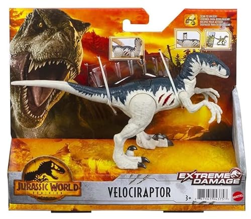 Dinosaurier, kompatibel mit Jurassic World Dominion Extreme Damage (Velociraptor) von Genérico