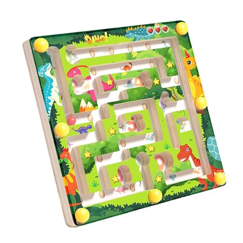 Dinosaurier-Labyrinth-Spielzeug, Labyrinth mit Zahlenausgleichsperlen, Spielzeug für Balance-Spielzeug, Dinosaurier-Themenperle mit fester Struktur, Spielzeug von Genérico