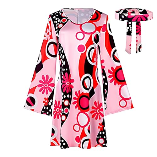 Disco-Kostüm für Damen, Hippie-Kostüm für Damen, Hippie- im Disco-Stil der 70er Jahre, Retro-Hippie- für Westerntanz Disco-Kostüm für Damen, Hippie-Kostüm für Damen, Hippie- im Disco-Stil der 70er Jahre, Retro-Hippie- für Westerntanz von Genérico