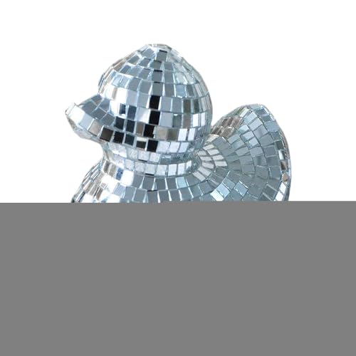 Disco-Ornamente | Spiegelkugel in Entenform mit Thematik: Dekoration für den Schreibtisch aus und Spiegel, kreative Topper für Urlaub, Hochzeit, Bar von Genérico
