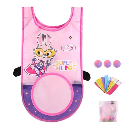 Dodgeball Tag Set – Dodgeball-Weste für Kinder | Fußball-Set aus Polyester | Tragbares Spielzeug für Kinder Dodgeball mit Klebeweste für Schule, Hof von Genérico