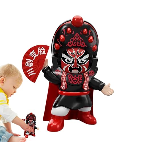 Dramatische Drama-Puppe, chinesische Dramatikpuppe, Pekinger Drama-Skulpturen mit 5 interaktiven Gesichtern, Dekoration der Pekinger Drama-Figur, Erinnerungsfigur von Genérico