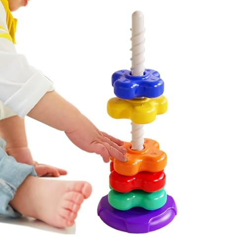 Drehbares Stapelspielzeug, stapelbar, drehbares Spielzeug, stapelbar, multifunktionale Bausteine mit Regenbogenturm, drehbares Spielzeug, geeignet Drehbares Stapelspielzeug, stapelbar, drehbares Spielzeug, stapelbar, multifunktionale Bausteine mit Regenbogenturm, drehbares Spielzeug, geeignet von Genérico