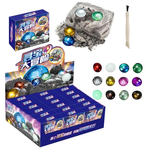 Edelsteine für Kinder – Ausgrabungsspiel für Kinder, Mining-Set zur Förderung von Konzentration, Ausdauer, Selbstdenken, Vertiefung der Interaktion zwischen Eltern und Hi von Genérico