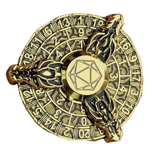 Einzigartige Spielwürfel, Metallwürfel, polyedrische Drachenwürfel, Spinner, Retro-Zähne, Rollenspielwürfel aus Zinklegierung, Fidget-Spielzeug für Brettspiele von Genérico
