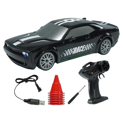 Elektrischer Drift Rahmen: Ferngesteuerter Läufer mit Lichteffekten | 4WD Spielzeugauto, wiederaufladbares Fahrzeug für Kinder, Wettkampfspiel, Spielplatz, Geburtstagsgeschenk, T-Raum Elektrischer Drift Rahmen: Ferngesteuerter Läufer mit Lichteffekten | 4WD Spielzeugauto, wiederaufladbares Fahrzeug für Kinder, Wettkampfspiel, Spielplatz, Geburtstagsgeschenk, T-Raum von Genérico