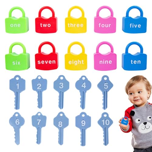 Entsperren von Spielzeug mit Schlüssel: Schlösser für Kinder und passendes Spielzeug mit Schlüsseln | sensorisches Spielzeug für die Entwicklung von Feinmotorik für Babys, Geschenke für und von Genérico