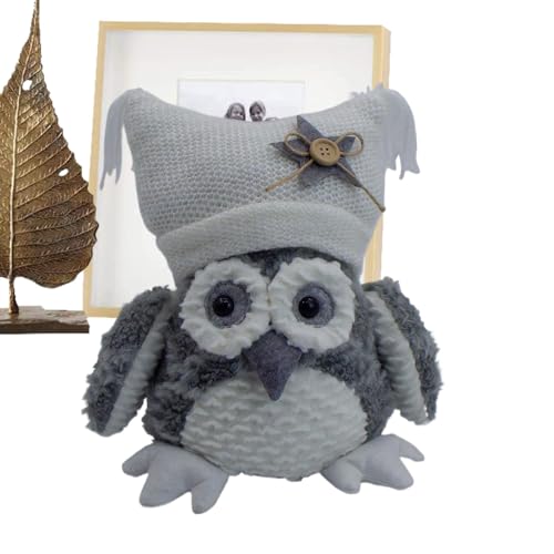Eulen-Plüschtier – Eulen-Plüschtier | Plüschfigur mit Eulen-Design, 9,5 Zoll (24,6 cm) Plüschtiere, Eulen-Plüschspielzeug, weiche Tiere, Spielzeugkissen von Genérico