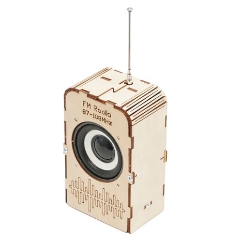 FM-Radioset, pädagogisches Wissenschaftsspiel aus Holz, Lernspielzeug für Kinder und Jugendliche zum Geburtstag, Weihnachten, Bauen, Halloween von Genérico