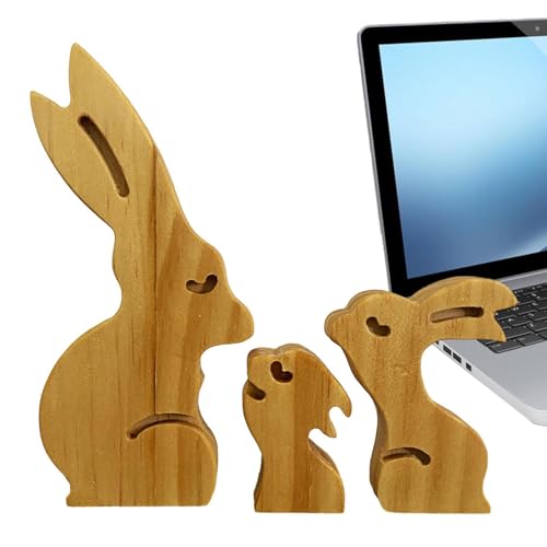 Familien-Puzzle-Statue, Familienfiguren aus Holz, Kunstpuzzle der Tierfamilie, dekoratives Puzzle für Kinder, Freunde, Familie Familien-Puzzle-Statue, Familienfiguren aus Holz, Kunstpuzzle der Tierfamilie, dekoratives Puzzle für Kinder, Freunde, Familie von Genérico