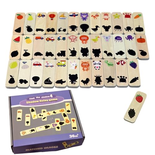 Farbklassifizierungsspielzeug, farblich passendes Spielzeug | Shadow Match Wooden Interactive Educational Learning Toy | Puzzlespiel Teaser des Gehirns, Matchmaking Block von Genérico