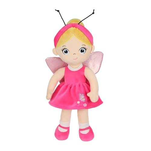 Feenpuppe – Engel-Puppe | Plüschengel-Fee | Lebendige Plüschpuppen | Plüschengel | Gefüllte Feenfigur | Kuschelfee Kissen | Playmates für Kinder simulieren J von Genérico