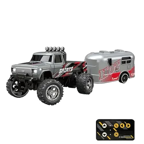 Ferngesteuertes LKW-Fahrzeug, RC LKW Raupe Spielzeug | Offroad- | Wiederaufladbares Indoor-Rennauto 2,4 GHz mit Lichtern Maßstab 1: von Genérico
