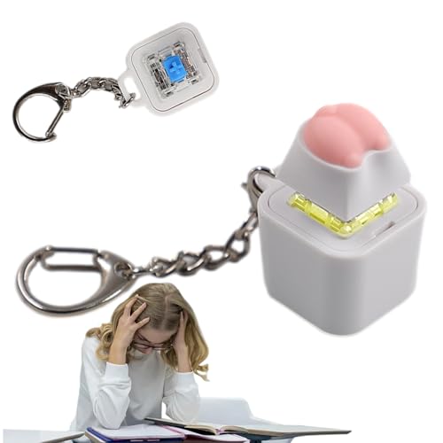 Fidget Clicker-Tastatur, Schlüsselanhänger mit Fidget-Tastatur, Schlüsselanhänger mit beleuchtetem Finger, Spielzeug für Kinder und Erwachsene, zum Entspannen von Stimmung und Geist von Genérico