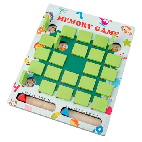 Gedächtnis-Kombinationsspiel - pädagogisches Schachbrett aus Holz, Vorschullernkarten, Rätsel, Schachbrett mit Deckel, Gehirnentwicklung für Kinder, J Gedächtnis-Kombinationsspiel - pädagogisches Schachbrett aus Holz, Vorschullernkarten, Rätsel, Schachbrett mit Deckel, Gehirnentwicklung für Kinder, J von Genérico