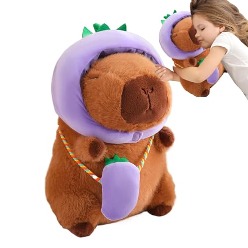 Gefüllte Capybara-Puppe – weiches Gemüse-Thema, gefüllte Tierpuppe, 28 cm, Capybara, Plüschtier mit und Tasche, niedliche Heimdekoration für Wohnzimmer, Schlafzimmer, Wohnzimmer Gefüllte Capybara-Puppe – weiches Gemüse-Thema, gefüllte Tierpuppe, 28 cm, Capybara, Plüschtier mit und Tasche, niedliche Heimdekoration für Wohnzimmer, Schlafzimmer, Wohnzimmer von Genérico